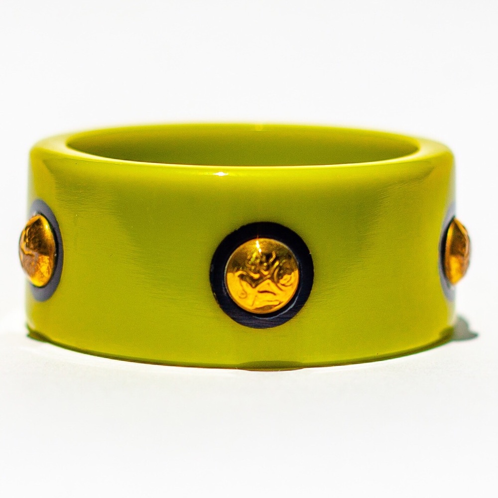 Handmade! Wide Vintage Repro Chunky Bangle! 2 left